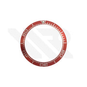 Ceramic Bezel Insert for Omega Seamaster SM300: Red / Silver
